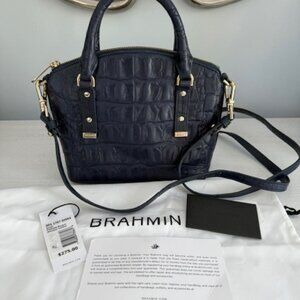 Brahmin Duxie Poolside Basque Genuine Leather Crossbody/Handbag